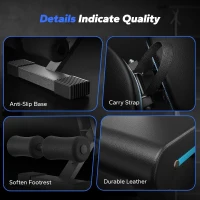 MERACH Foldable Weight Bench - Adjustable Incline Bench Press, 990 lb Capacity, 72 Training Angles for Full-Body Workouts(m-7)