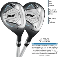 PGF Gold Tour Precision Complete Golf Club Package Set for Men & Women – Driver, Fairway, Hybrids, Irons, Wedges & Putter(m-5)