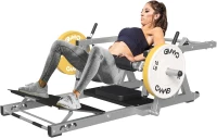 GMWD HRTQ Heavy-Duty Hip Thrust Machine, Plate-Loaded Glute Bridge with Adjustable Footplate and Dual Weight Holders, 800 lb Capacity(m-1)