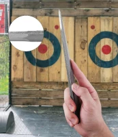 6-Pack 9.5"" Full-Tang Throwing Spikes, 0.236"" Thick High-Carbon Steel with Nylon Sheaths — Recreation & Competition(m-5)