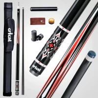 CRICAL 58-inch Carbon Fiber Pool Cue – Professional Low-Deflection Cue with 3/8×8 Pin Joint and 12.5mm Tip(m-1)