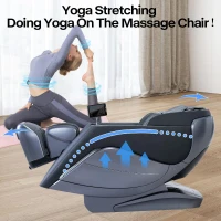 Alfine A710 Pro 2025 4D Massage Chair — iRest System Full-Body Zero Gravity Recliner with SL-Track, Yoga Stretch, Health Detection, App Control & Electric Calfrest (Black)(m-8)