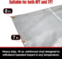 EALER Hockey Shooting Tarp — 7x10 FT & 7/8x16 FT Combined Heavy-Duty Goalie Target and Garage Wall Protector(m-2)