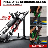 RitFit Leg Press & Hack Squat Machine – Adjustable Home Gym Plate-Loaded Trainer with Linear Bearings and Weight Storage(m-5)