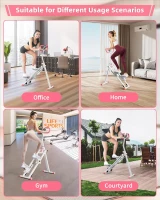 Vertical Climber Stair Stepper for Home - Full-Body Exercise Machine with Handlebar, Stable Frame and 3 Height Settings(m-9)