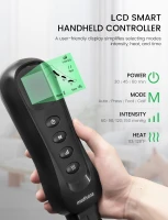 Medisana Leg & Calf Massager with Heat and Air Compression - Adjustable Circulation Therapy for Edema and Pain Relief (White)(m-4)