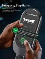 Medisana Full-Leg Compression Massager for Improved Circulation, Rechargeable Boots with 6 Modes & 7 Intensities (50–200 mmHg) — Recovery Device for Athletes, Muscle Relief & Pain Reduction(m-6)