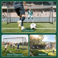 MOPHOTO Soccer Goal - Backyard & Full-Size Training Goals in Multiple Sizes (6x4 to 24x8 ft) for Teens & Adults(m-6)