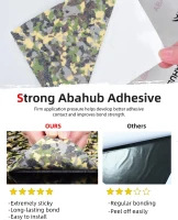 Abahub 6mm EVA Foam Boat Flooring — Non-Slip Camouflage Traction Pad, Self-Adhesive & Trimmable(m-2)