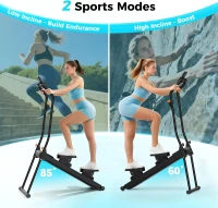 ERGOLIFE Foldable Stair Stepper – 6-Level Magnetic Resistance, Low-Noise Compact Stairmaster with 350LB Capacity(m-3)