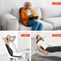 CILI Heated Massage Chair Pad – Back Massager Seat Cushion with 10 Vibration Motors, 30/60/90-Min Timer, for Office & Home Use(m-6)