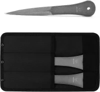 6-Pack 9.5"" Full-Tang Throwing Spikes, 0.236"" Thick High-Carbon Steel with Nylon Sheaths — Recreation & Competition(m-6)