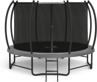 BCAN 8-16FT Recreational Trampoline with Enclosure & Ladder — ASTM F381-16 Certified Outdoor Trampoline for Kids and Adults(m-1)