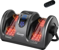 TISSCARE Shiatsu Foot Massager with Heat and Remote – Deep Kneading Therapy for Plantar Fasciitis, Neuropathy, Improved Circulation & Pain Relief – Gift for Men, Women, Mom, Dad(m-1)