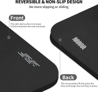 Hatha Extra-Long TPE Yoga Mat 79"" x 40"" x 1/2"" - Thick, Non-Slip Exercise Mat for Yoga, Pilates & Home Workouts(m-4)