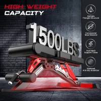 Pooboo Adjustable Weight Bench — Heavy-Duty Strength Training Bench, Flat/Incline/Decline, 1500 lb Capacity(m-2)