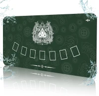 70 x 35 Inch Waterproof Poker Table Mat — Super-Soft Texas Hold'em Surface with Premium Smooth Finish and Zippered Carrying Case for Parties and Home Casinos(m-1)