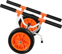 VEVOR Kayak Cart — Heavy-Duty Kayak Trailer with 450 lb Capacity, Detachable Canoe Trolley, Adjustable Width & Nonslip Support, 12"" Solid Tires(m-12)