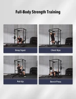 MAJOR FITNESS Drone1 Power Cage — Multi-Function Home Power Rack with Cable Crossover and Heavy-Duty Steel(m-8)