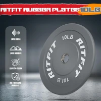 RitFit Multi-Angle Leg Press & Hack Squat with Weight Plate Set, Linear Bearing System and Plate Storage Posts for Complete Lower-Body Training(m-5)