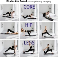 Foldable Pilates Reformer Board Set by ORWIPO — Portable Multi-Function Pilates Machine with Timer, Resistance Bands, Ab Balance & Accessories(m-2)