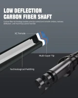 CRICAL 58"" Carbon Fiber Pool Cue Set CL-03 — Professional Low-Deflection Billiard Cue with 3/8×8 Joint, 12.5mm Tip and Accessories(m-7)