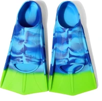 Training Swim Fins for Kids — Short, Comfortable Flippers for Lap Swimming (Fanwill) — Girls, Boys & Beginners(m-1)