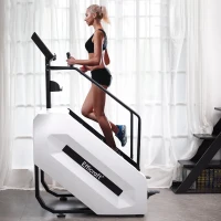Commercial-Grade Stair Climber Stepper with LED Display — Continuous Cardio Climbing Machine, 15 Speed Levels (15–164 steps/min)(m-8)