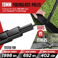 20ft Volleyball Training Net – Portable Freestanding Practice System, Height-Adjustable with Carry Bag for Backyard & Indoor Drills(m-4)