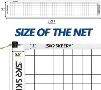 Portable Outdoor Volleyball Net Set — Heavy-Duty Anti-Sag Design with Adjustable Aluminum Poles, Winch System, Complete Accessory Pack for Backyard, Grass & Beach(m-2)