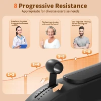 JEEKEE Recumbent Stationary Bike for Seniors — Home Exercise Bike, 300 lb Capacity, 16-Level Magnetic Resistance with Heart-Rate Handles(m-3)