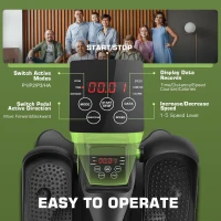 ANCHEER Under-Desk Elliptical — Quiet Electric Seated Pedal Exerciser for Seniors & Adults with Remote, Portable, Built-In LCD for Home or Office(m-4)