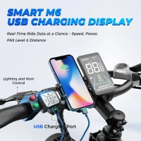 Aipas M1 Pro Step-Thru Ebike — 1800W Peak Motor, 48V/17.5Ah Removable Battery, 26""x4"" Fat Tires, Dual Suspension, 36 MPH, 7-Speed, 110Nm Torque(m-6)