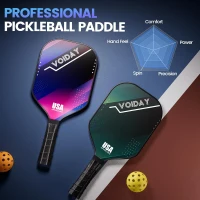 2-Pack Fiberglass Pickleball Paddles with 4 Balls — USAPA Approved, Lightweight Durable Rackets for Beginners to Pros(m-2)