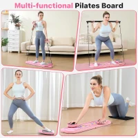 7-in-1 Portable Foldable Pilates Reformer Board with Smart Timer — Multifunctional Home Pilates Machine with Storage Bag(m-2)