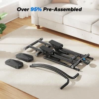 MERACH Power Climber – Compact Foldable Stair Stepper for Home Full-Body Workouts, Adjustable Handlebar and Extended Step Range(m-7)