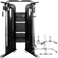 REP Fitness Arcadia Functional Trainer – Comprehensive Cable Pulley System for Home & Garage Gyms with Optional Weight Stack Upgrades and Attachment Bundles(m-1)