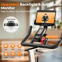 YOSUDA PRO 010C Commercial-Grade Magnetic Exercise Bike — 350 lb Capacity, Silent Drive, Cushioned Seat (2025)(m-7)