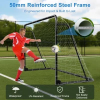 MOPHOTO Soccer Goal — 6x4/8x6/10x6.5/12x6/16x7/18.5x6.5/21x7/24x8 ft Backyard & Full-Size Training Goals for Teens & Adults(m-2)