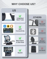 Recumbent Exercise Bike with Smart App — Ergonomic Backrest, Comfort Seat, 420 lb Capacity & Large Backlit Display for Home Workouts(m-2)