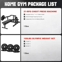 Z1-PRO Independent-Arm Chest Press Bench — Adjustable Flat/Incline/Decline Bench with AB Trainer, Heavy-Duty Steel for Home Gyms(m-2)