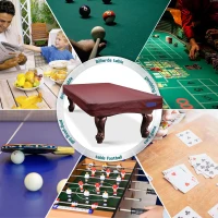 K-Musculo Durable Leatherette Fitted Billiard Table Cover – Waterproof, Tear-Resistant Fit for 6.5–9 ft Tables (7 ft Specified)(m-6)