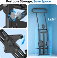 ERGOLIFE Foldable Stair Stepper — 6-Level Adjustable Resistance Stair Climber for Home Gym, 350 lb Capacity, Low-Noise Cardio Machine(m-8)