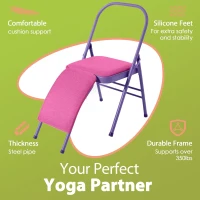 BODY RHYTHM Yoga Support Chair with Lumbar Backrest for Core & Abs, Handstand Balance, Flexibility, Strength Training and Back Pain Relief(m-4)