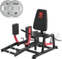 HVO Abductor/Adductor Machine — Inner & Outer Thigh and Glute Trainer with 6-Level Gear System(m-1)