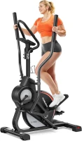 YOSUDA 3-in-1 Elliptical Trainer – Elliptical, Cardio Climber & Stair Stepper with 45° Incline, 15.5"" Stride, 16 Resistance Levels and Quiet Magnetic System(m-1)