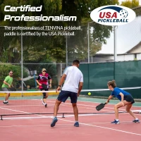 TENVINA Multi-Layer T700SC Carbon Fiber Pickleball Paddle — Textured Matte Surface, Multiple Thicknesses & Shapes, USAPA Approved(m-7)