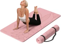 Large Yoga Mat 72"" x 36"" x 0.4"" - Extra-Wide, Extra-Thick Non-Slip Exercise Mat for Home, Studio or Gym Workouts(m-1)