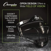 Champion Sports Adult Softball Fielder's Face Mask - Steel Protective Guard(m-4)