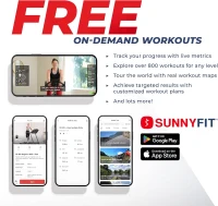 Sunny Health & Fitness Premium Smart Stepper Stair Climber – Commercial-Grade, High-Intensity Cardio with SunnyFit App, Bluetooth & 350–400 lb Capacity(m-7)